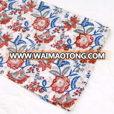 Wholesale indian hand block printed cotton fabric