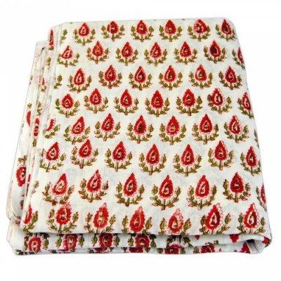 Indian Hand Block Printed Natural Cotton Dressmaking Crafts Sewing Fabric