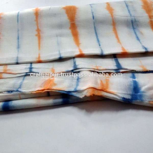 Handmade tie dyed beautiful wholesale running shibori indian cotton fabric